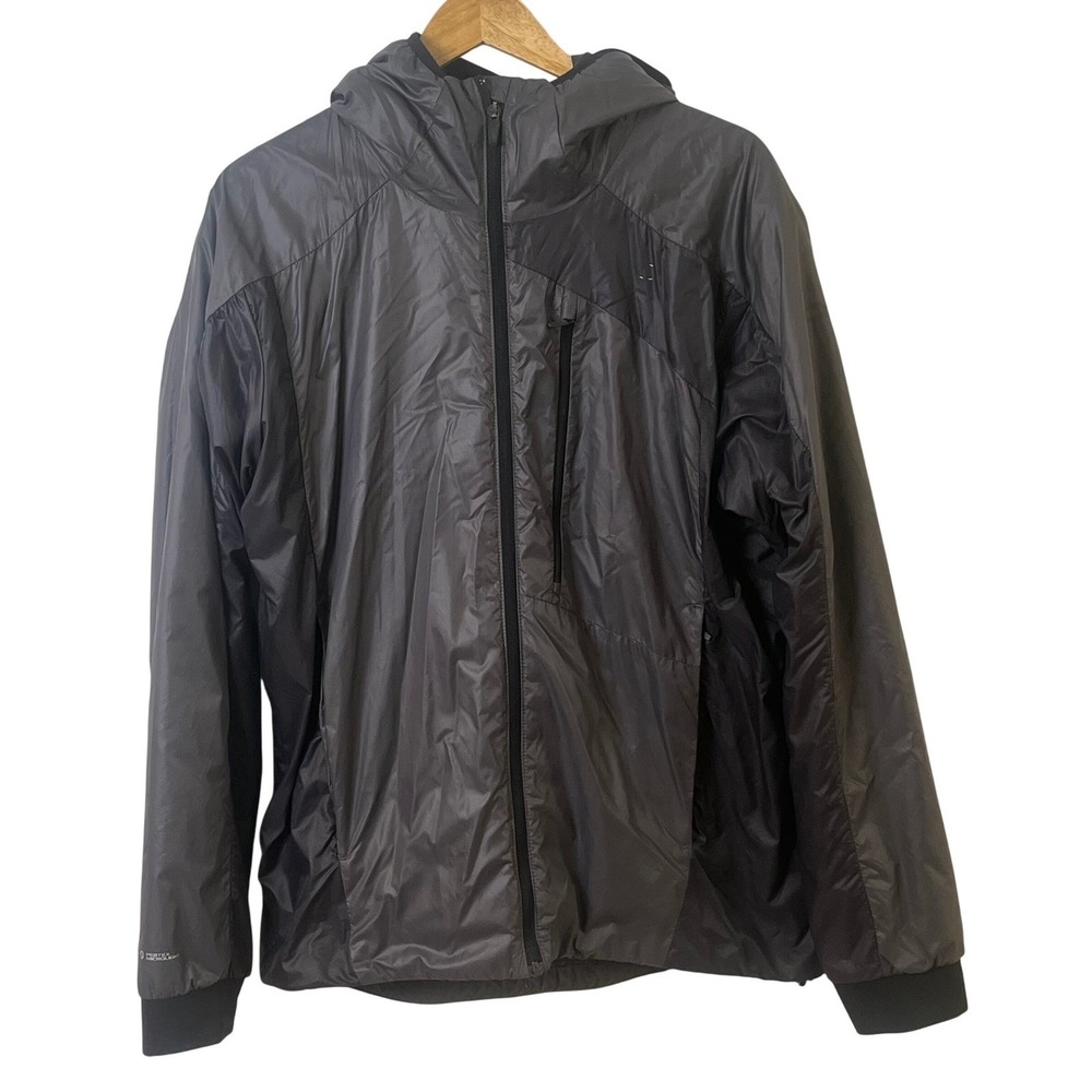 Eider Polartec Men's Black Full Zip Hooded Insulated Lightweight Jacket XL Read